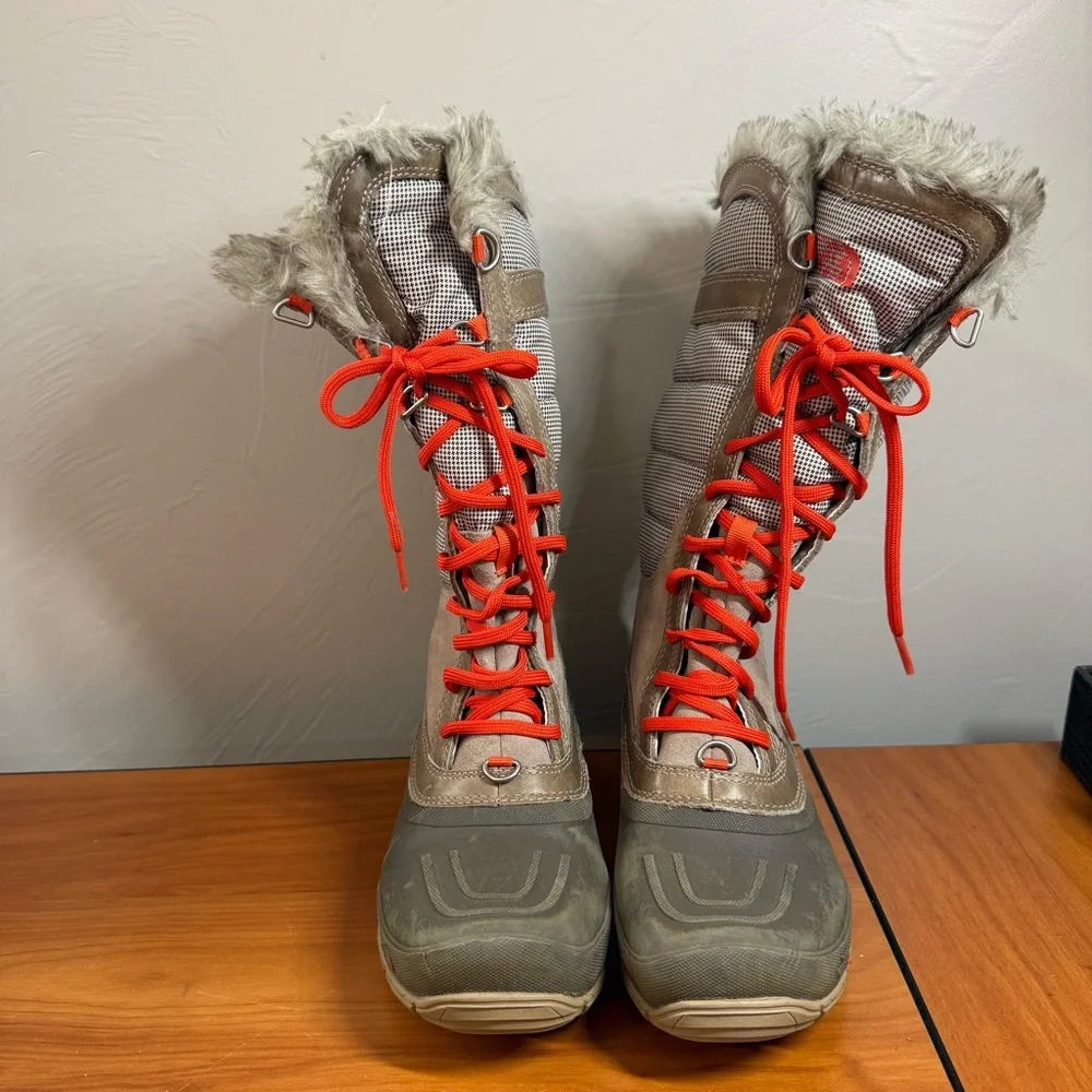 The North Face Shellista Tall Insulated Waterproof Snow Boot Lace Up Primaloft 6